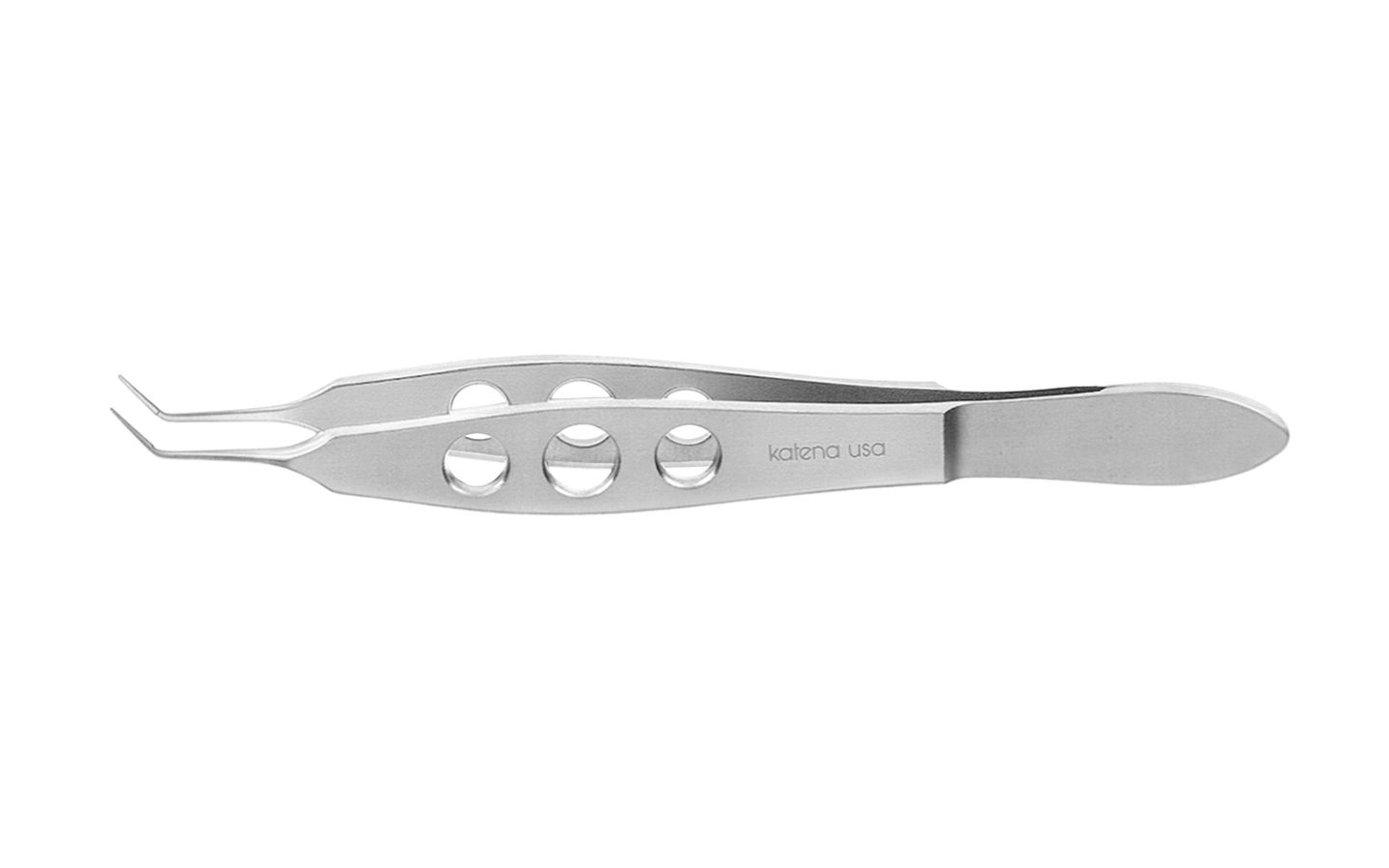 Kelman-Mcpherson Tying Forceps, Standard Pattern, Smooth Jaws, 7.5 Mm Tying Platform, Angled, 3 1/8" (8.0 Cm)